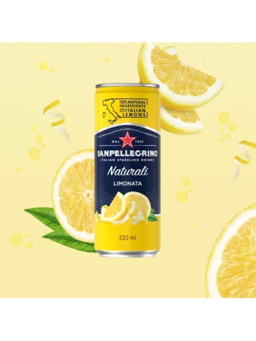 Напиток газированный Sanpellegrino Limonata лимон, 330мл