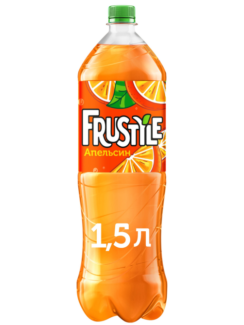 Напиток Frustyle газированный апельсин, 1.5л