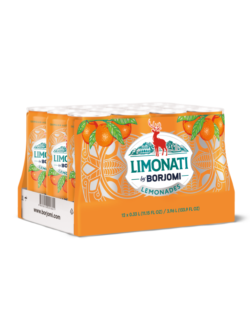 Лимонад Limonati by Borjomi Аджарский мандарин газированный, 330мл