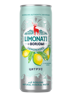 Лимонад Limonati by Borjomi Цитрус газированный, 330мл