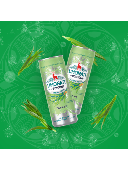 Лимонад Limonati by Borjomi Тархун газированный, 330мл