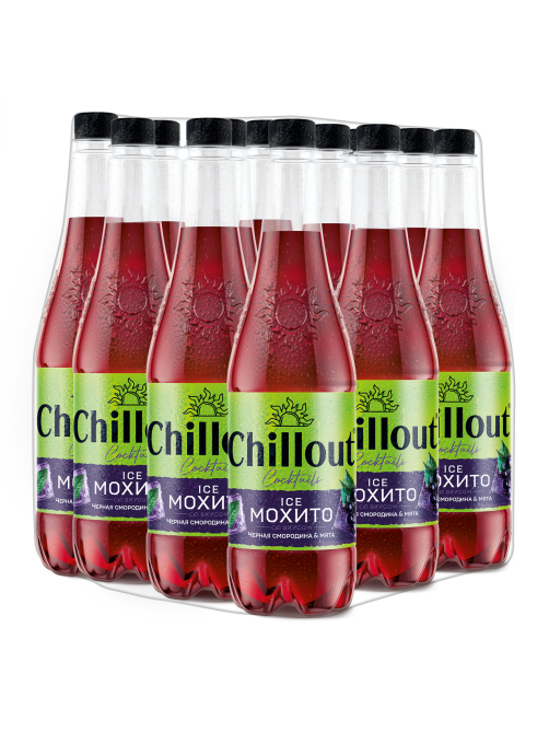 Напиток Chillout Ice Mojito Черная смородина и мята газированный, 900мл