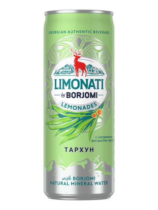 Лимонад Limonati by Borjomi Тархун газированный, 330мл
