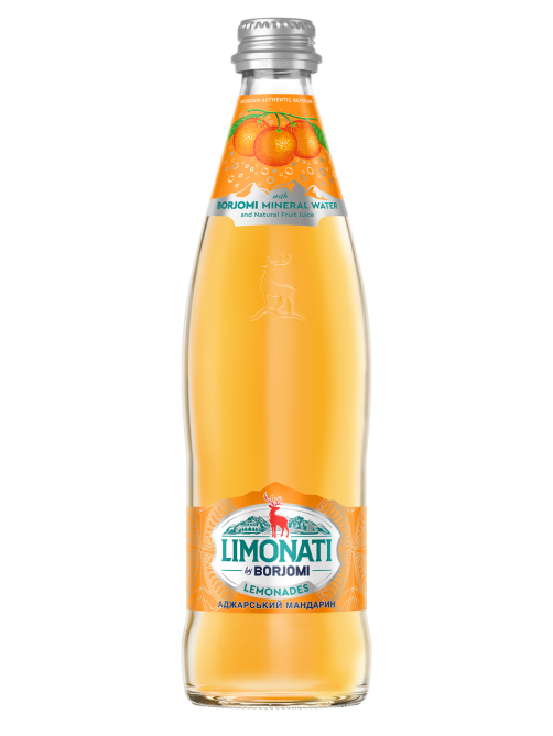 Напиток Borjomi Limonati Аджарский мандарин газированный, 500мл x 12 шт