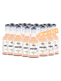 Напиток Drinksome Имбирный эль газированный, 200мл x 20 шт