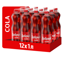 Напиток Добрый Кола газированный, 1л x 12 шт