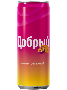 Напиток Добрый Манго-маракуйя газированный, 330мл