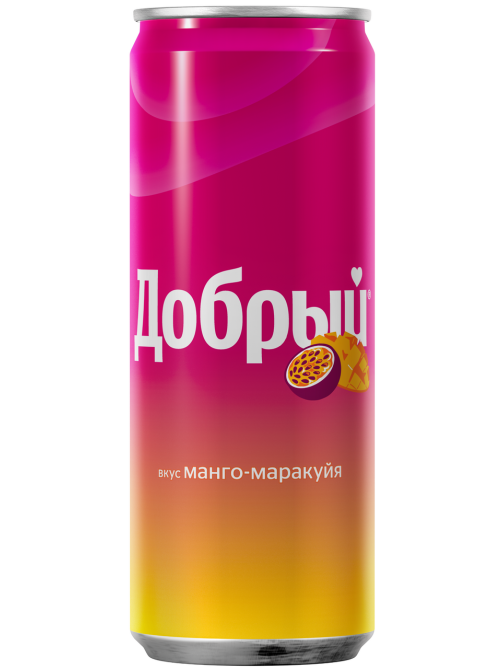 Напиток Добрый Манго-маракуйя газированный, 330мл