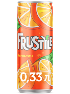 Напиток Frustyle газированный апельсин, 330мл