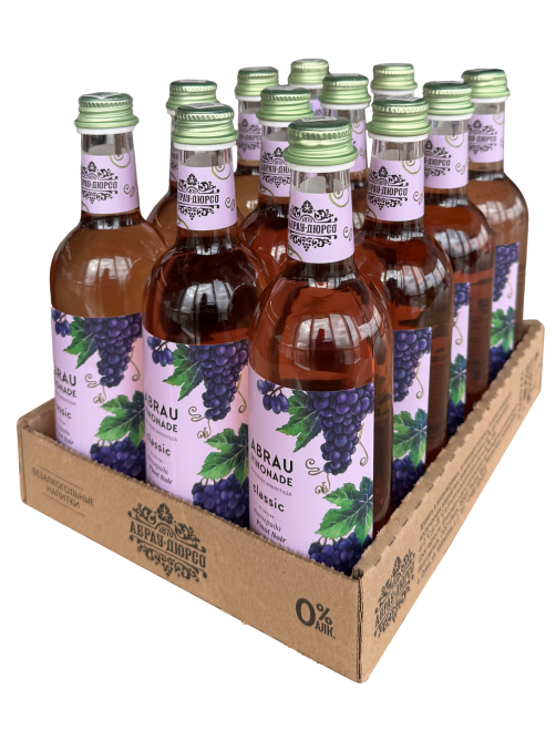 Напиток Абрау Дюрсо Vinonade Pinot Noir газированный, 375мл x 12 шт