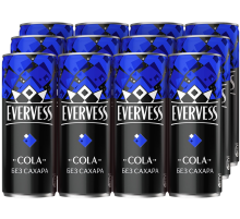Напиток Evervess Cola без сахара газированный, 330мл x 12 шт