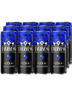 Напиток Evervess Cola без сахара газированный, 330мл x 12 шт