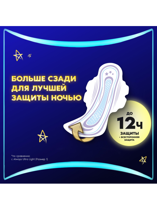 Прокладки гигиенические Always Ultra ночные экстра защита плюс, 5шт