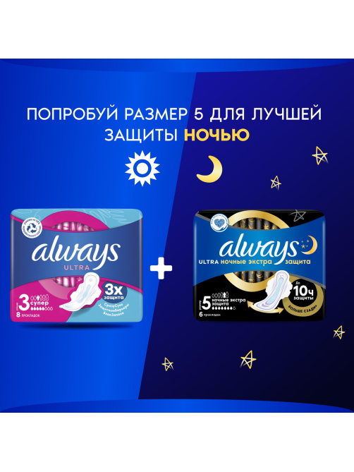 Прокладки гигиенические Always Ultra Super, 8шт