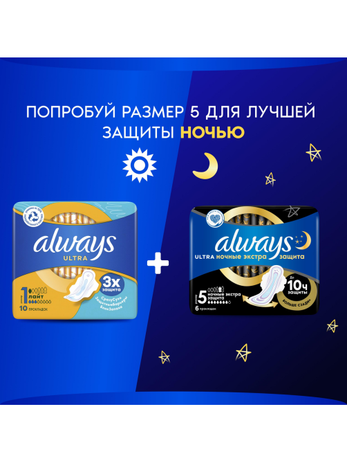 Прокладки гигиенические Always Ultra Light, 10шт