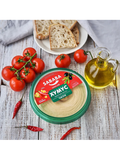 Хумус Sababa чили пикантный, 300г