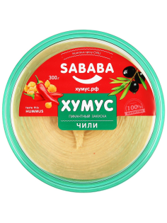Хумус Sababa чили пикантный, 300г