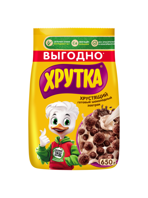Готовый завтрак Хрутка ШокоШарики обогащенные кальцием, 650г