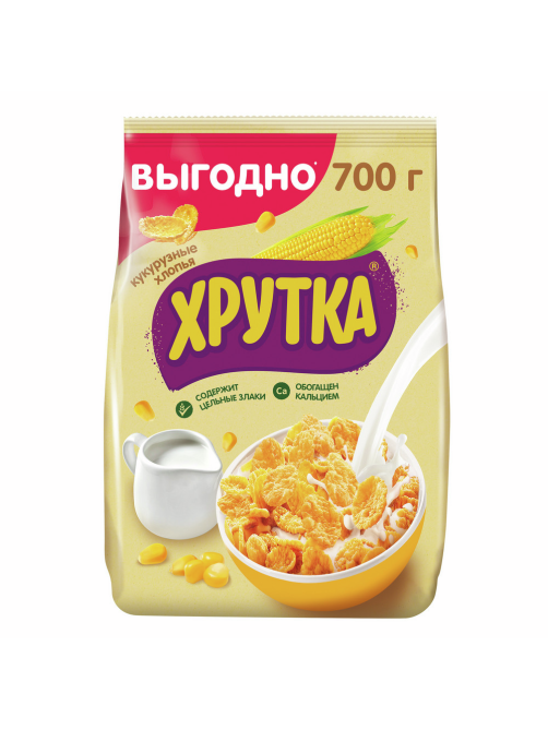 Готовый завтрак Хрутка Хлопья кукурузные, 700г