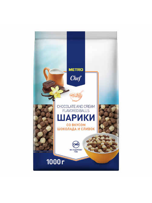 METRO Chef Готовый завтрак Шарики со вкусом шоколада и сливок, 1кг