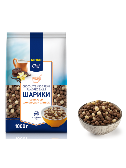 METRO Chef Готовый завтрак Шарики со вкусом шоколада и сливок, 1кг