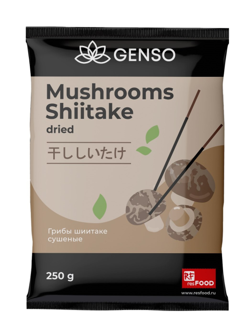 Грибы шиитаке Genso сушеные, 250г