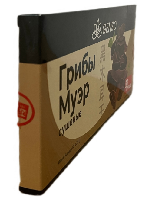 Грибы муэр Genso сушеные (25г x 10шт), 250г