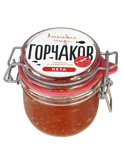 Икра лососевая Gorchakov Group зернистая кета, 230г