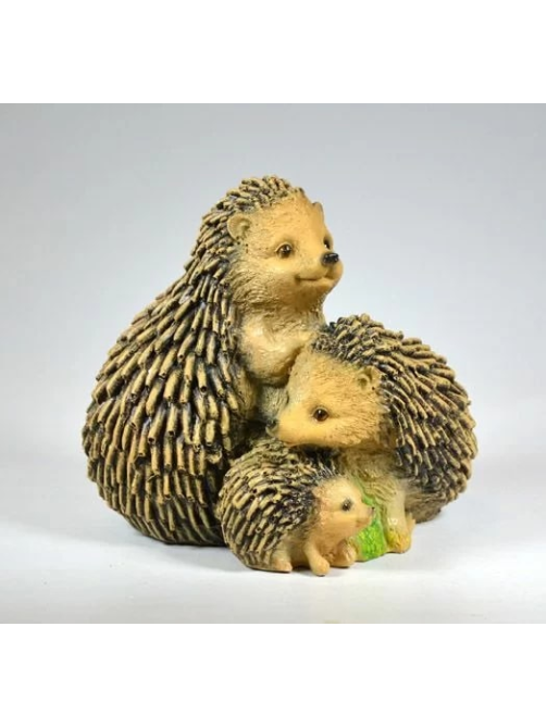 Фигурка садовая Decobraz Ежики, 21 x 19 x 16см