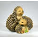 Фигурка садовая Decobraz Ежики, 21 x 19 x 16см