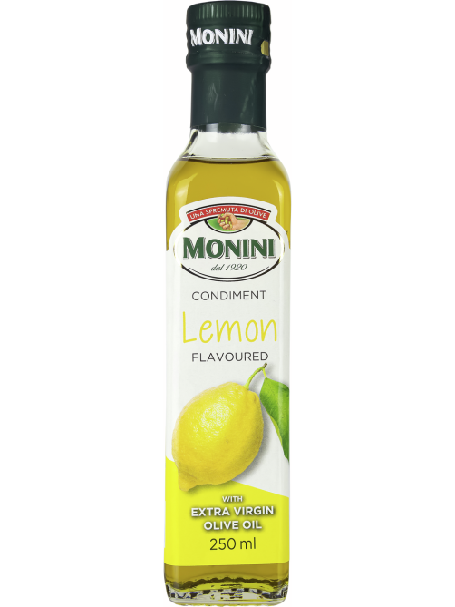 Масло оливковое Monini с лимоном Extra Virgin нерафинированное, 250мл
