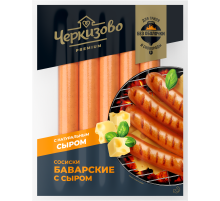 Сосиски Черкизово Премиум Баварские с сыром вареные, 300г