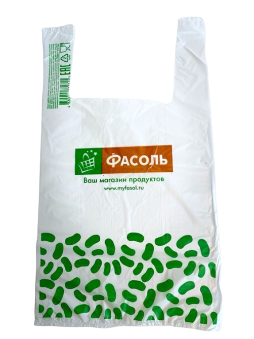 Пакет-майка Fasol 50 штук, 36x65см