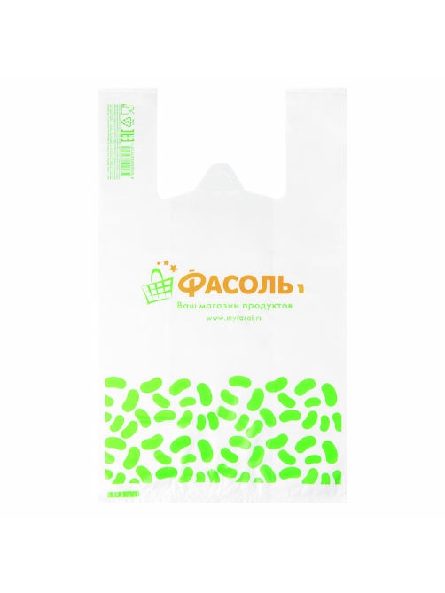 Пакет-майка Fasol 50 штук, 28x50см