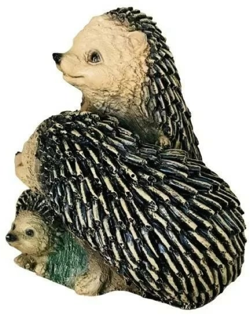 Фигурка садовая Decobraz Ежики, 21 x 19 x 16см