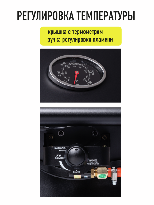 Гриль газовый Forester мобильный, 50 х 33см