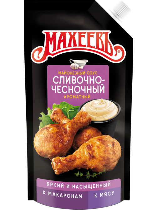 Соус Махеевъ Сливочно-чесночный, 200г