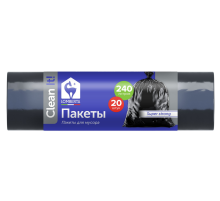Пакеты для мусора Lomberta 35мкм 240л, 20шт