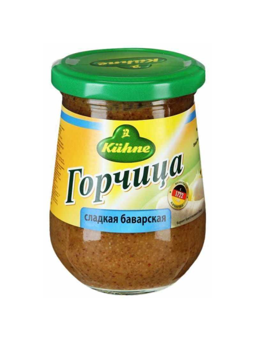 Горчица Kuhne сладкая баварская, 250мл