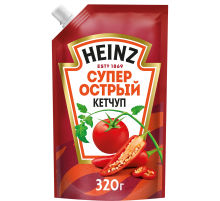Кетчуп Heinz Супер острый, 320г