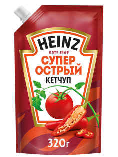 Кетчуп Heinz Супер острый, 320г