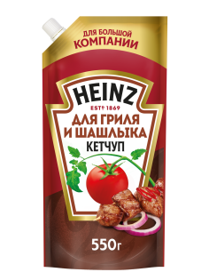 Кетчуп томатный Heinz для гриля и шашлыка, 550г
