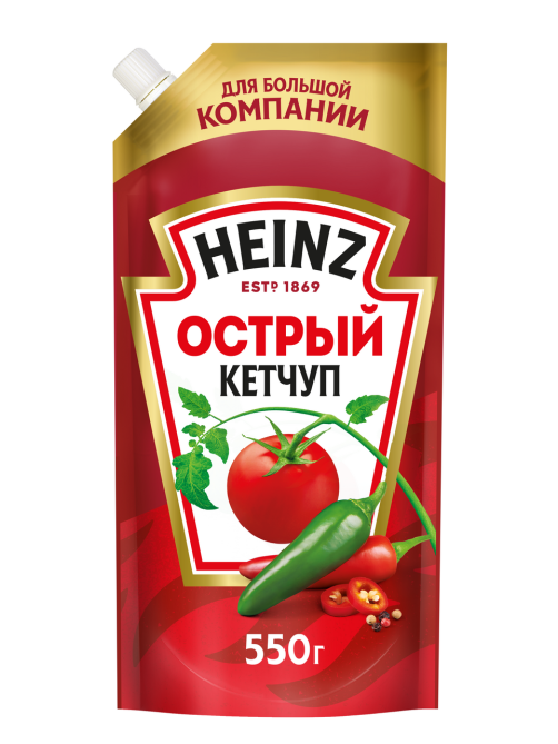 Кетчуп Heinz острый, 550г