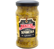 Горчица Махеевъ зернистая, 190г