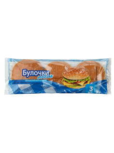 Булочка для гамбургера Bimbo макси с кунжутом, 252г