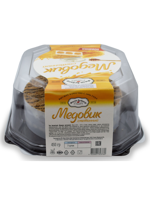 Торт Фили Бейкер Медовик сметанный, 450г