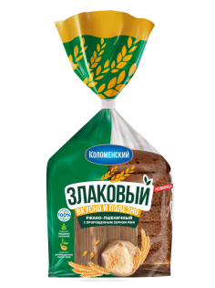 Хлеб Коломенский злаковый ржано-пшеничный с пророщенным зерном ржи, 300г