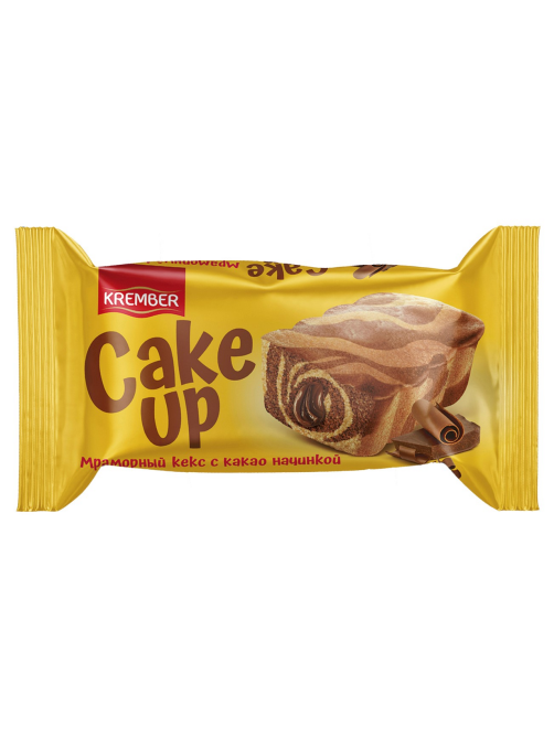 Кекс Krember Cake Up мраморный с какао начинкой, 50г