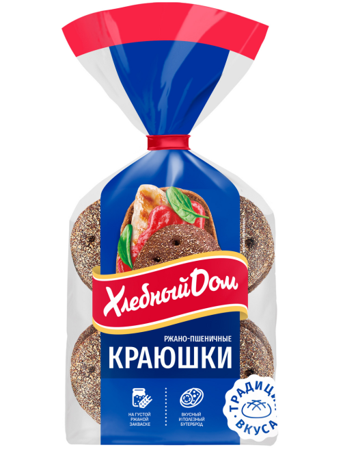 Лепешки Хлебный дом Краюшки ржано-пшеничные, 240г