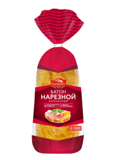 Батон Черемушки нарезной высший сорт в нарезке, 400г